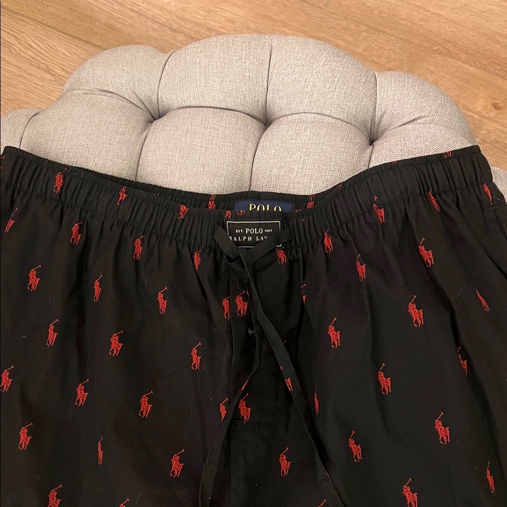Polo Ralph Lauren Black Pajama Pants with Red Logo Men’s XL - Picture 5 of 8